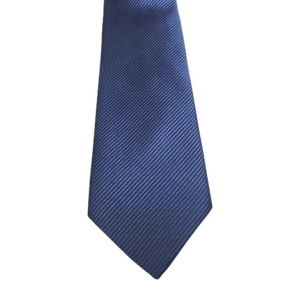 Jacob Alexander Tie Men's Necktie 100% Silk Blue Handmade Classic Preppy